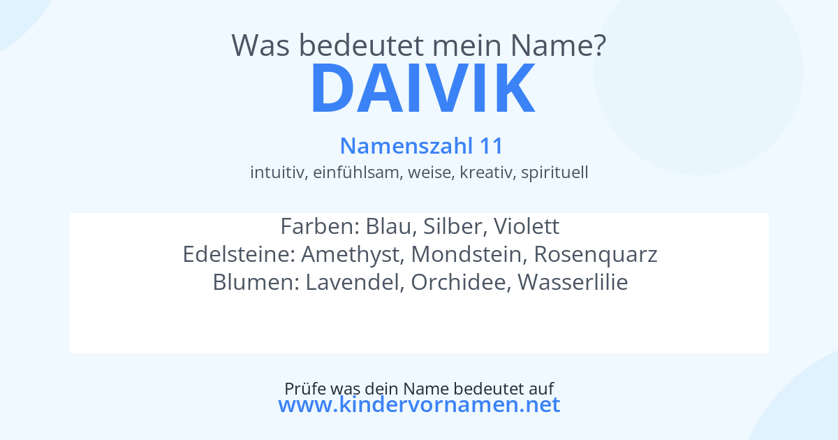 Was bedeutet der Name Daivik?