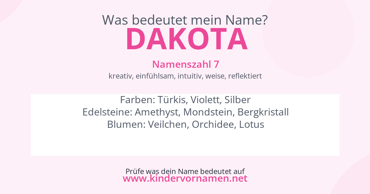 Was bedeutet der Name Dakota?