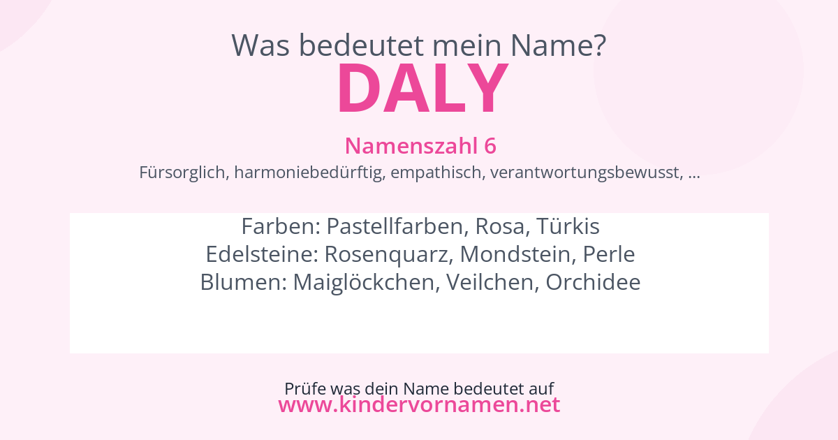 Was bedeutet der Name Daly?