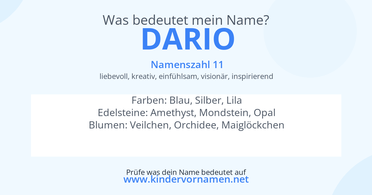 Was bedeutet der Name Dario?