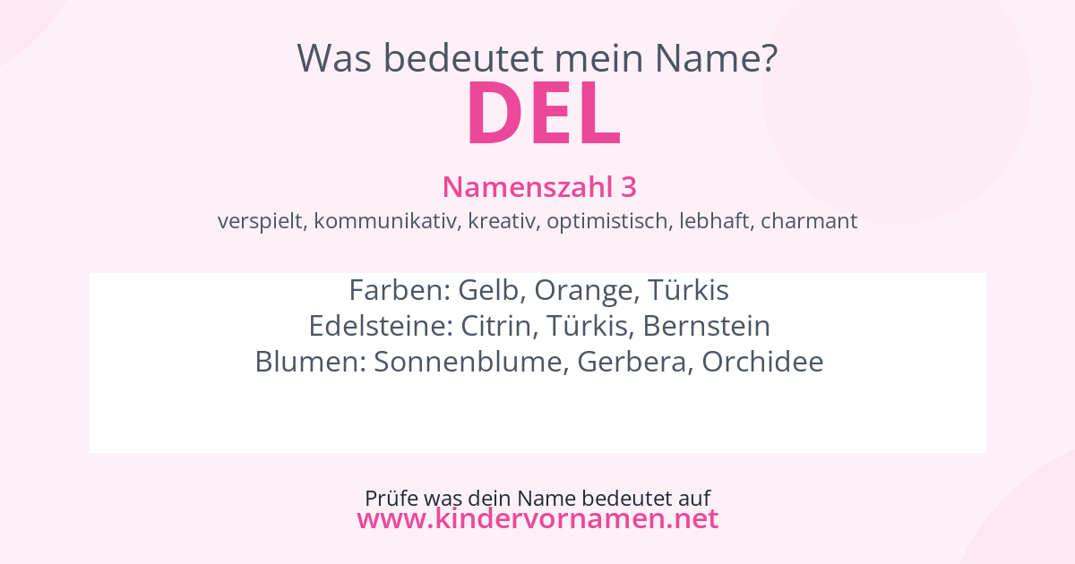 Was bedeutet der Name del?