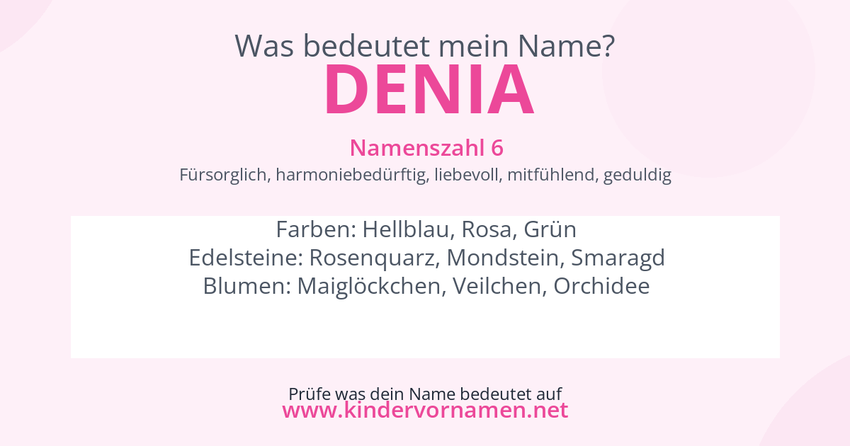 Was bedeutet der Name Denia?