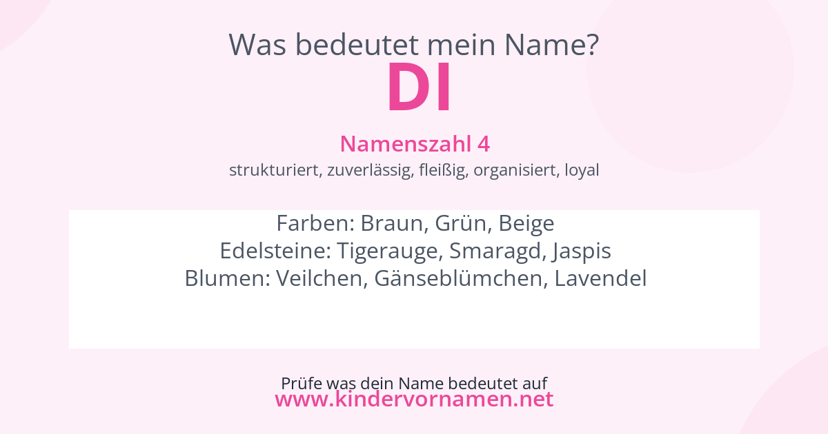 Was bedeutet der Name Di?