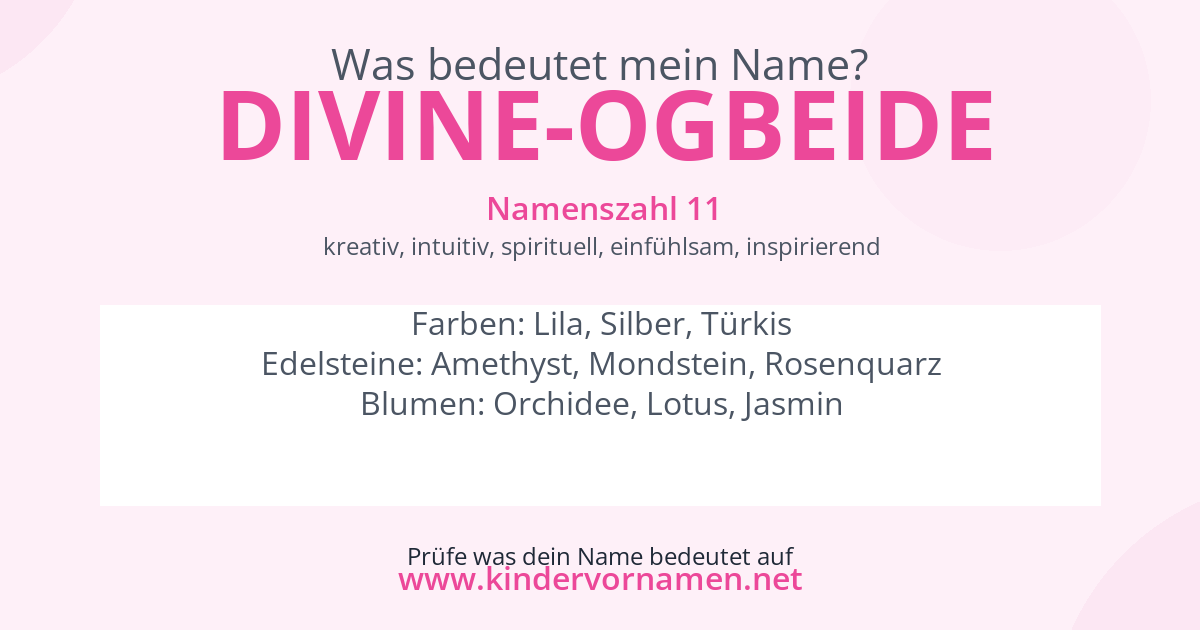 Was bedeutet der Name Divine-Ogbeide?