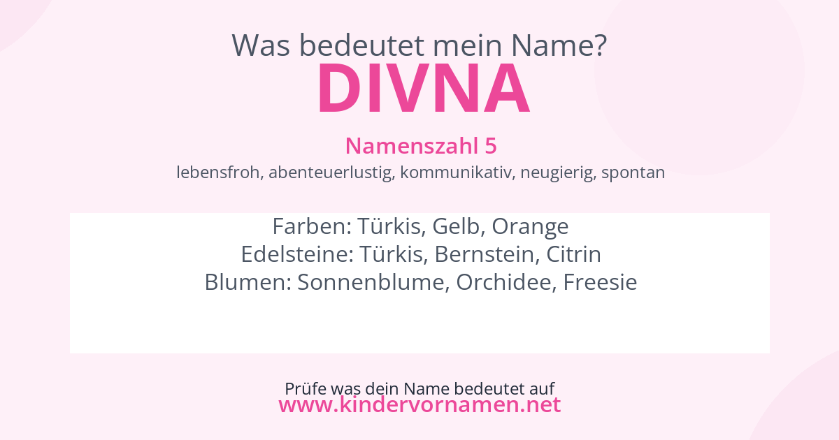 Was bedeutet der Name Divna?