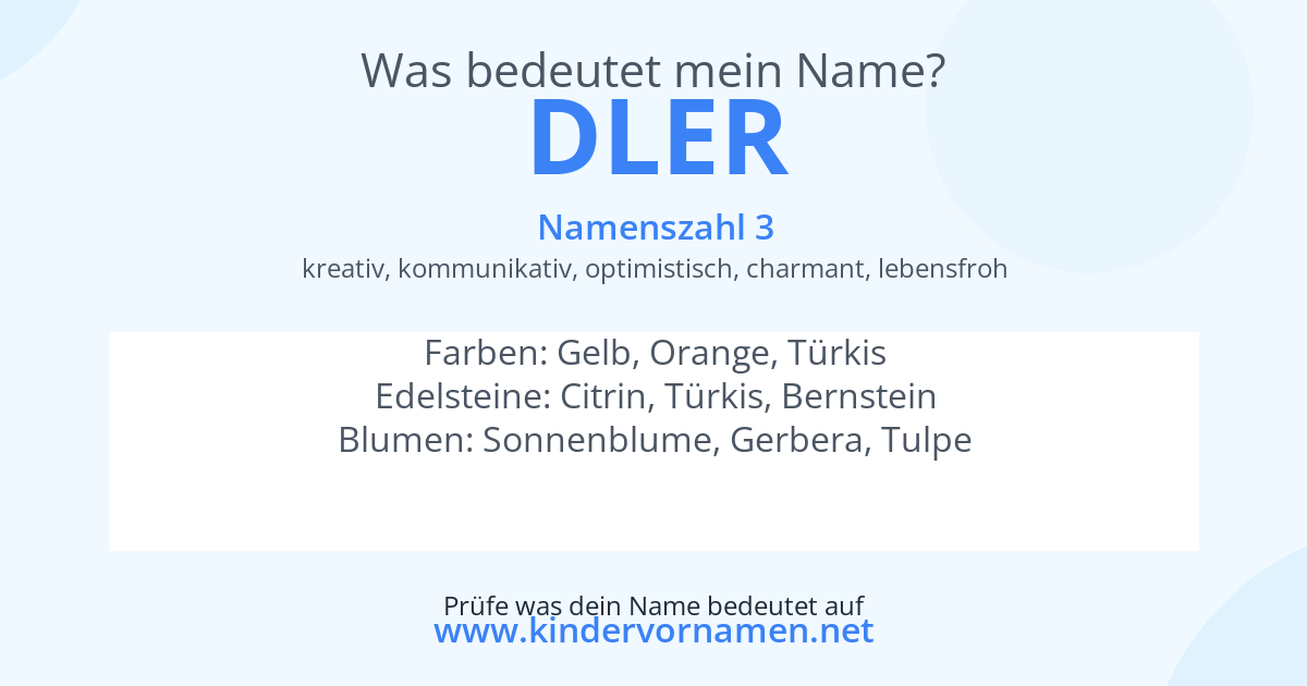 Was bedeutet der Name Dler?