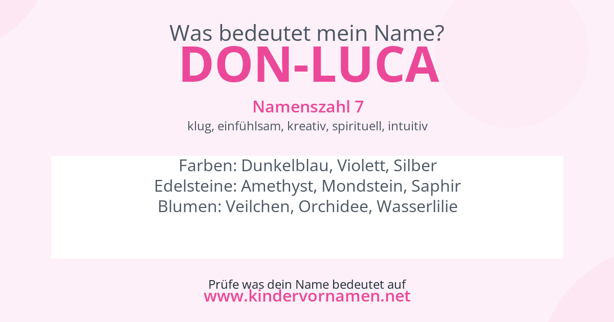Was bedeutet der Name Don-Luca?