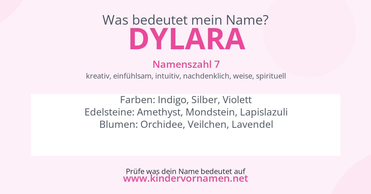 Was bedeutet der Name Dylara?