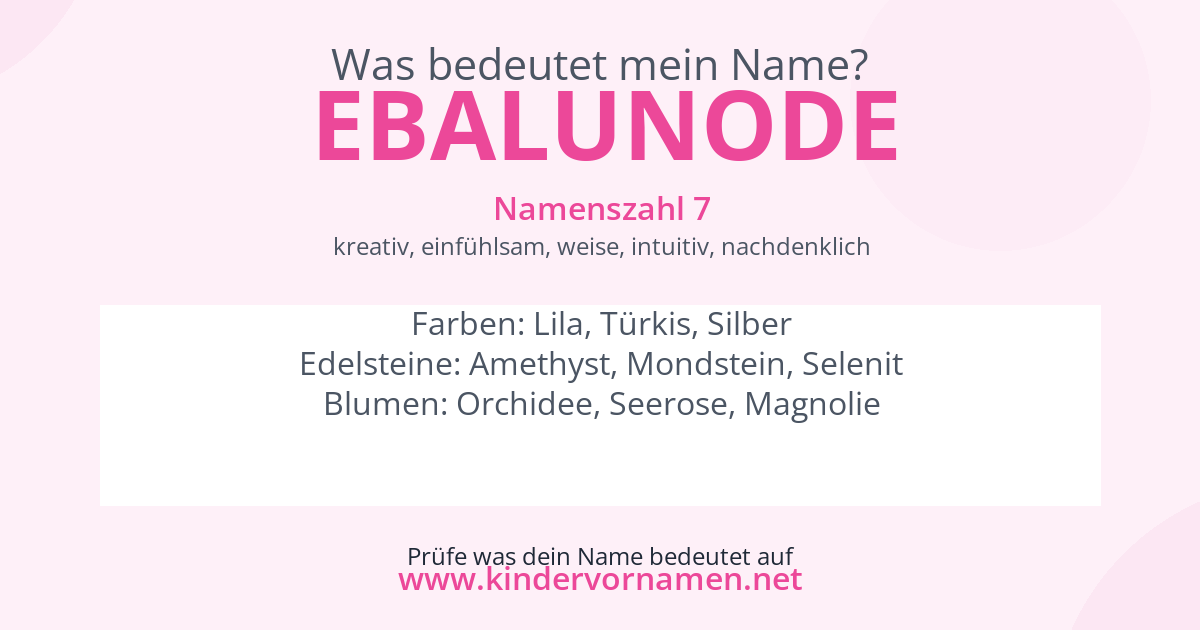 Was bedeutet der Name Ebalunode?