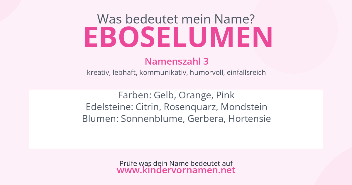 Was bedeutet der Name Eboselumen?