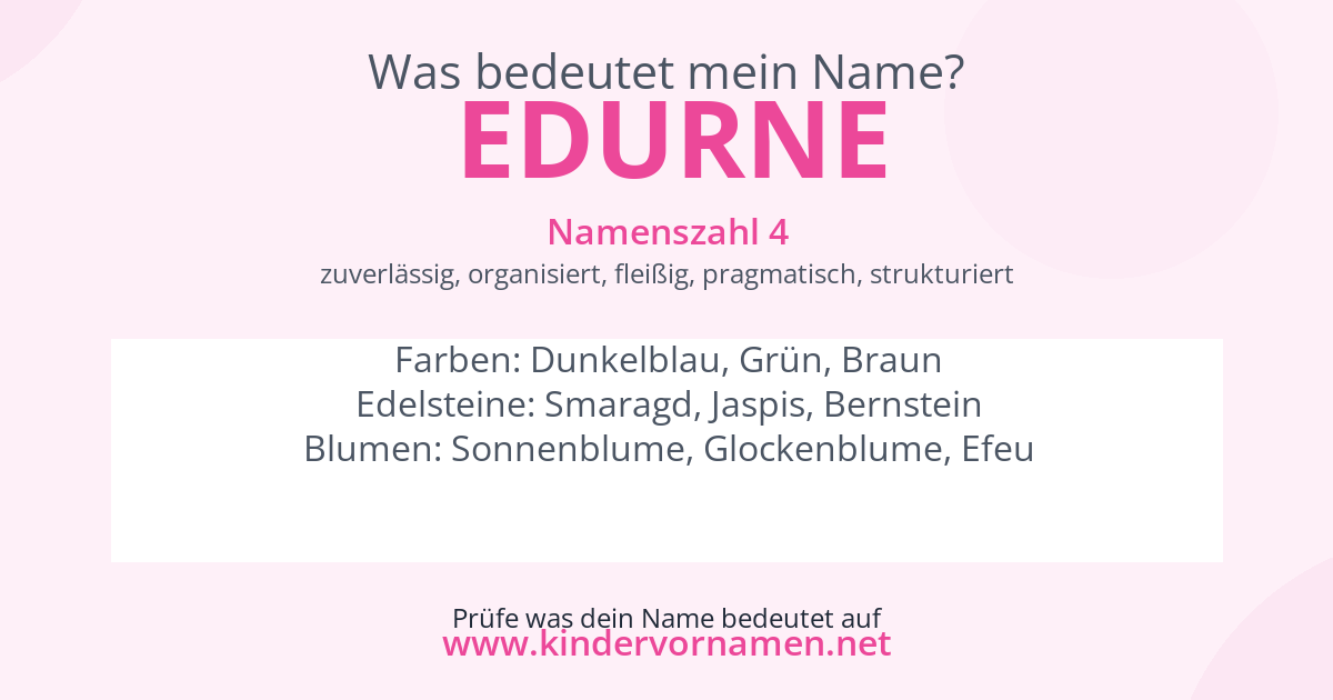 Was bedeutet der Name Edurne?