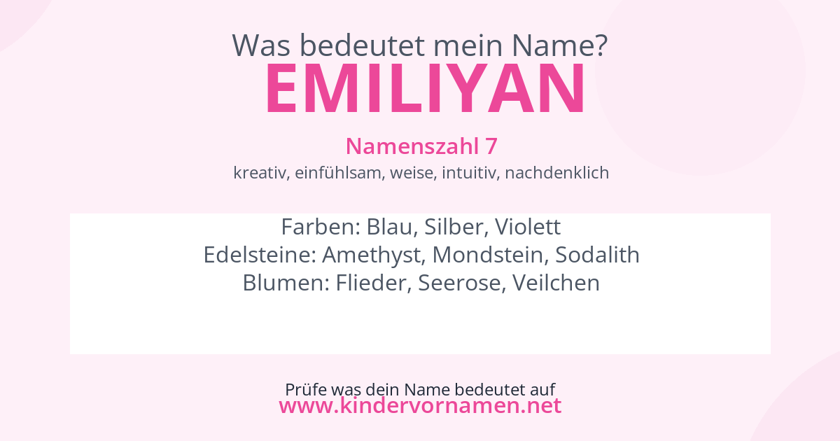 Was bedeutet der Name Emiliyan?