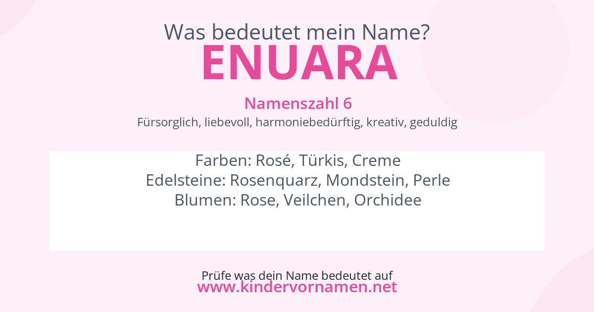 Was bedeutet der Name Enuara?
