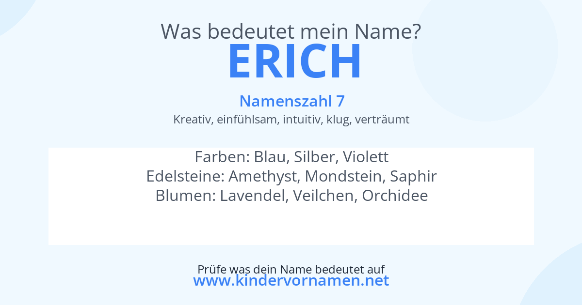 Was bedeutet der Name Erich?