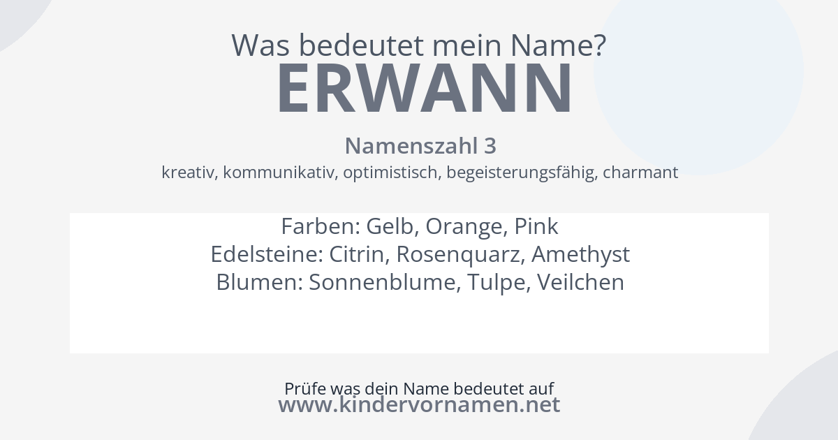 Was bedeutet der Name Erwann?
