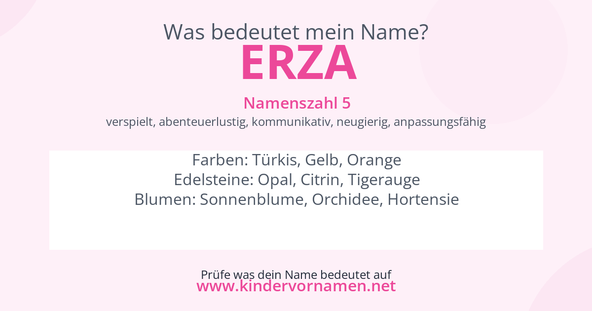 Was bedeutet der Name Erza?