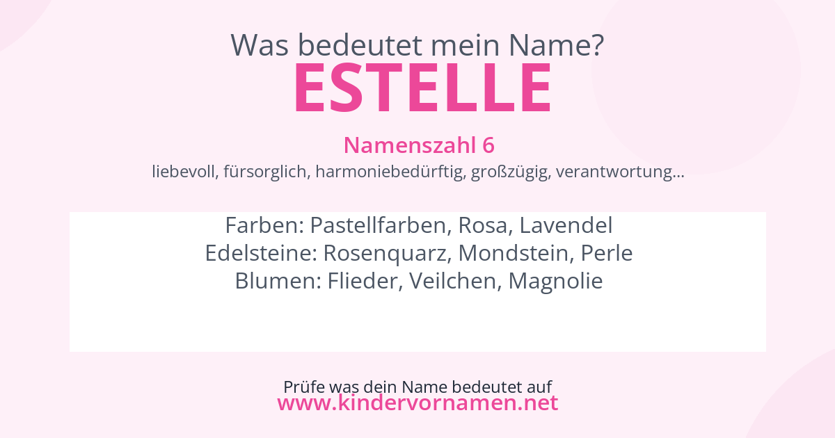 Was bedeutet der Name Estelle?