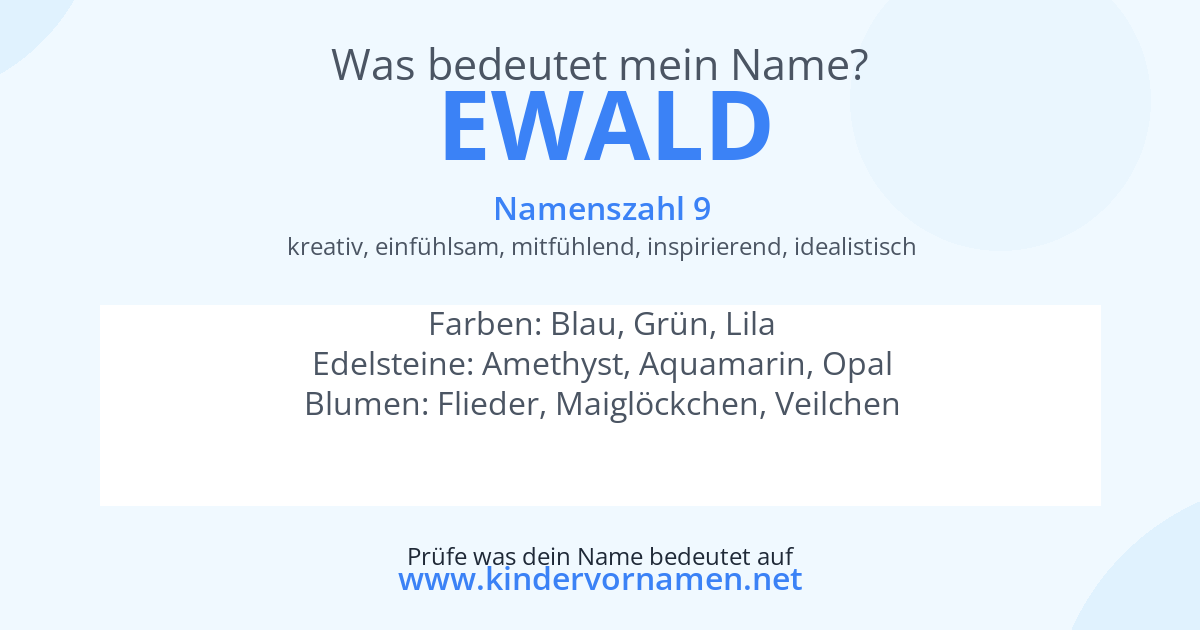 Was bedeutet der Name Ewald?