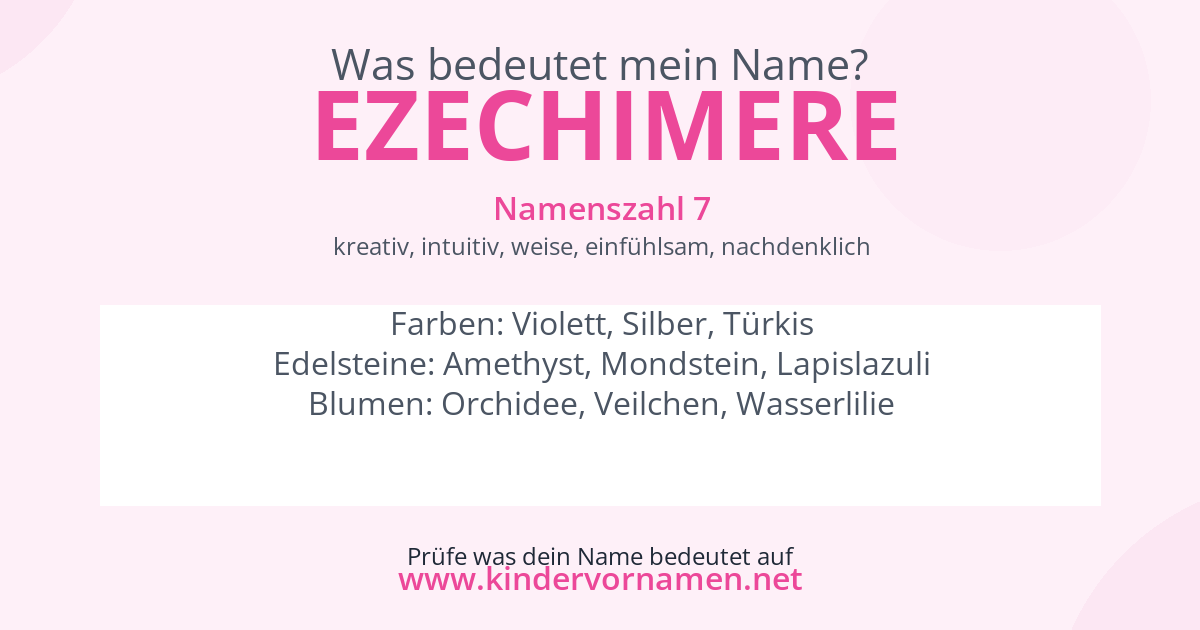 Was bedeutet der Name Ezechimere?
