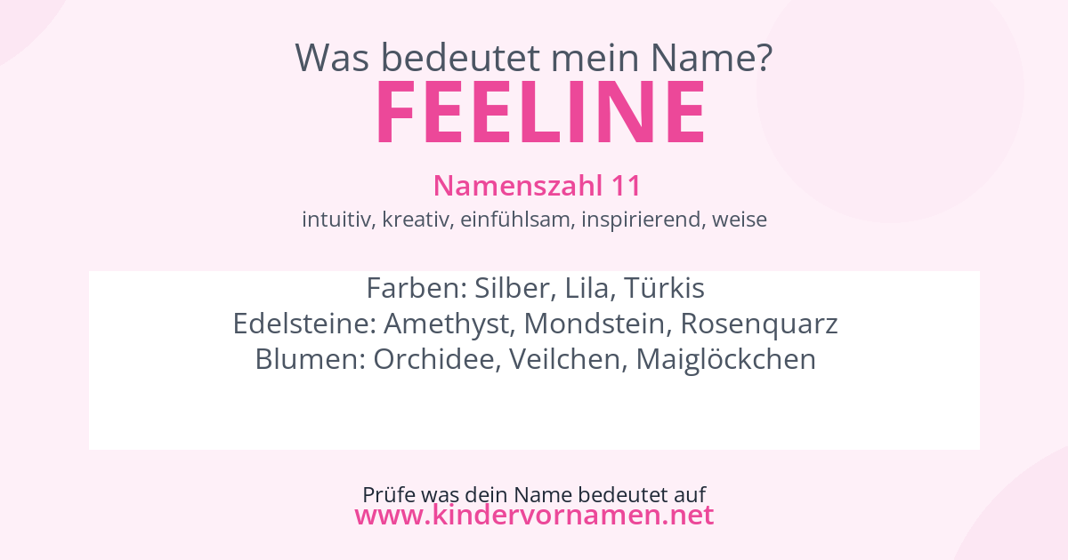 Was bedeutet der Name Feeline?
