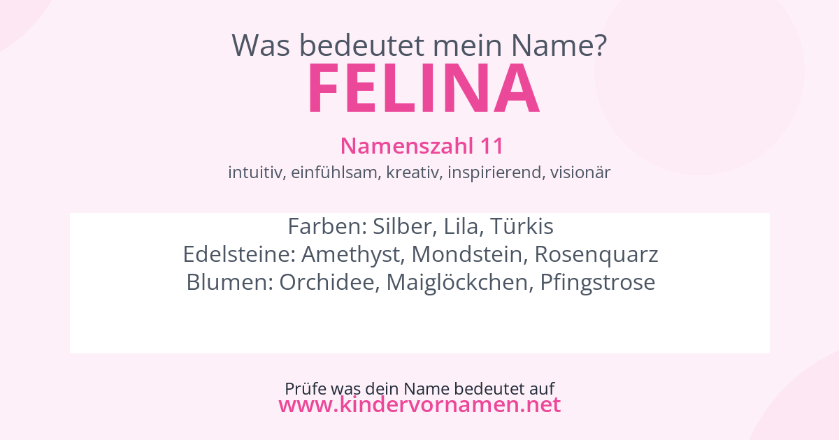Was bedeutet der Name Felina?