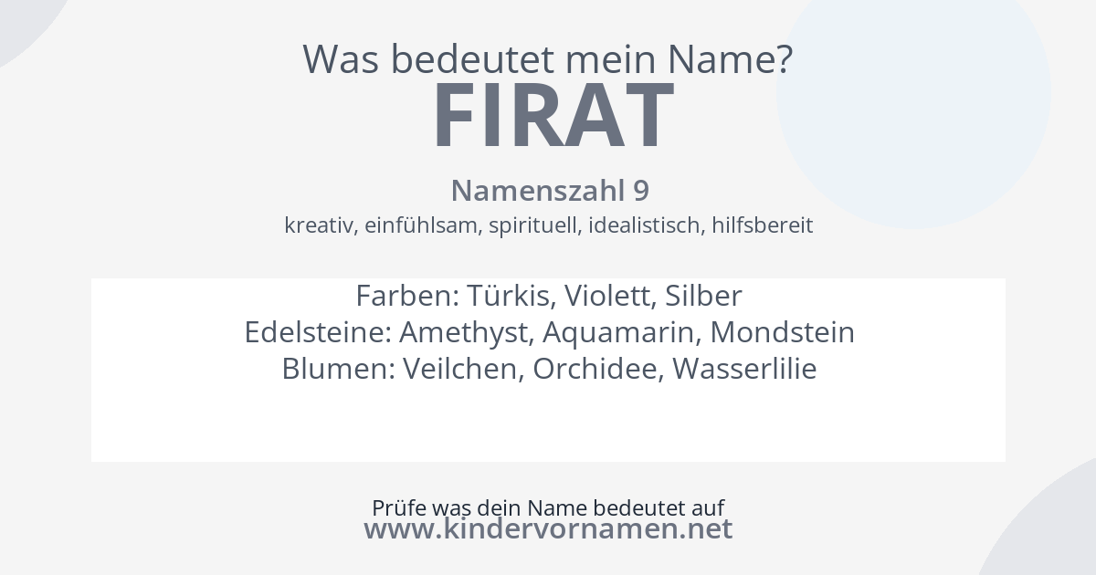 Was bedeutet der Name Firat?