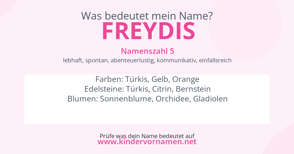 Was bedeutet der Name Freydis?