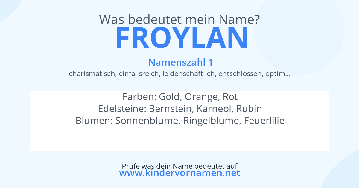 Was bedeutet der Name Froylan?