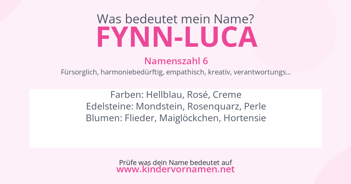 Was bedeutet der Name Fynn-Luca?