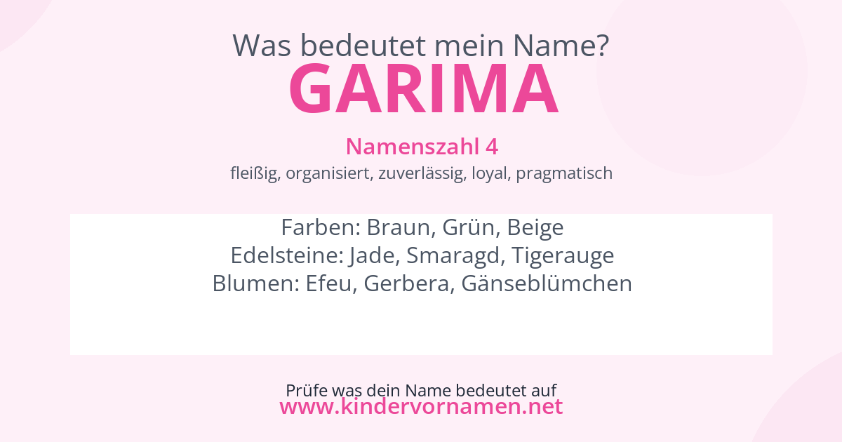 Was bedeutet der Name Garima?