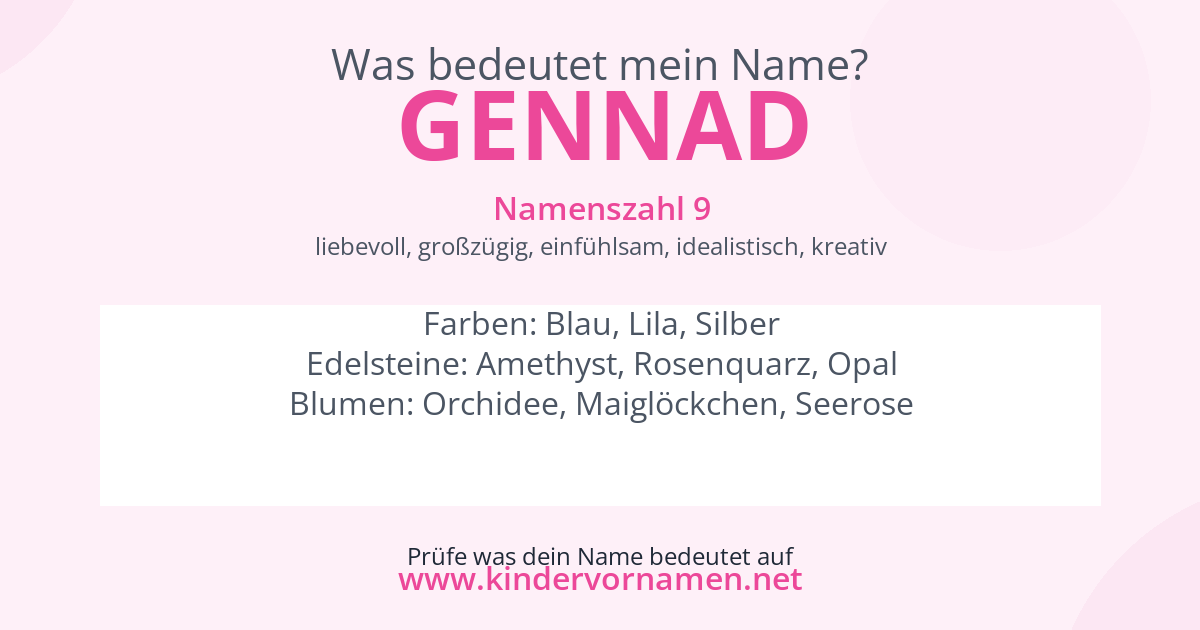 Was bedeutet der Name Gennad?