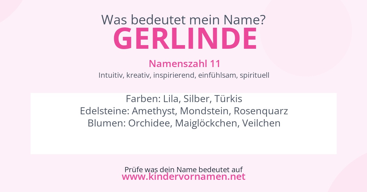 Was bedeutet der Name Gerlinde?