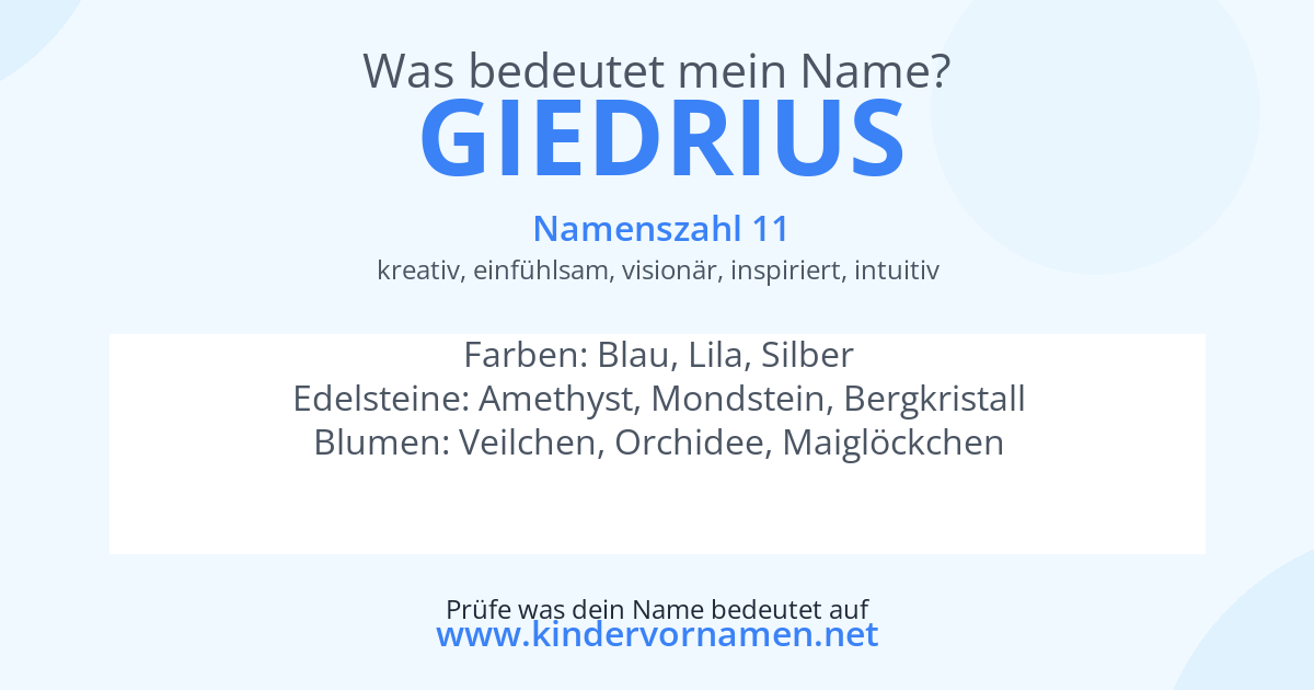 Was bedeutet der Name Giedrius?