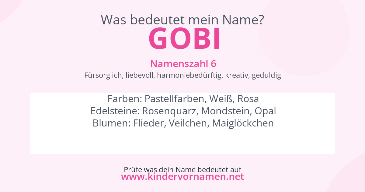 Was bedeutet der Name Gobi?