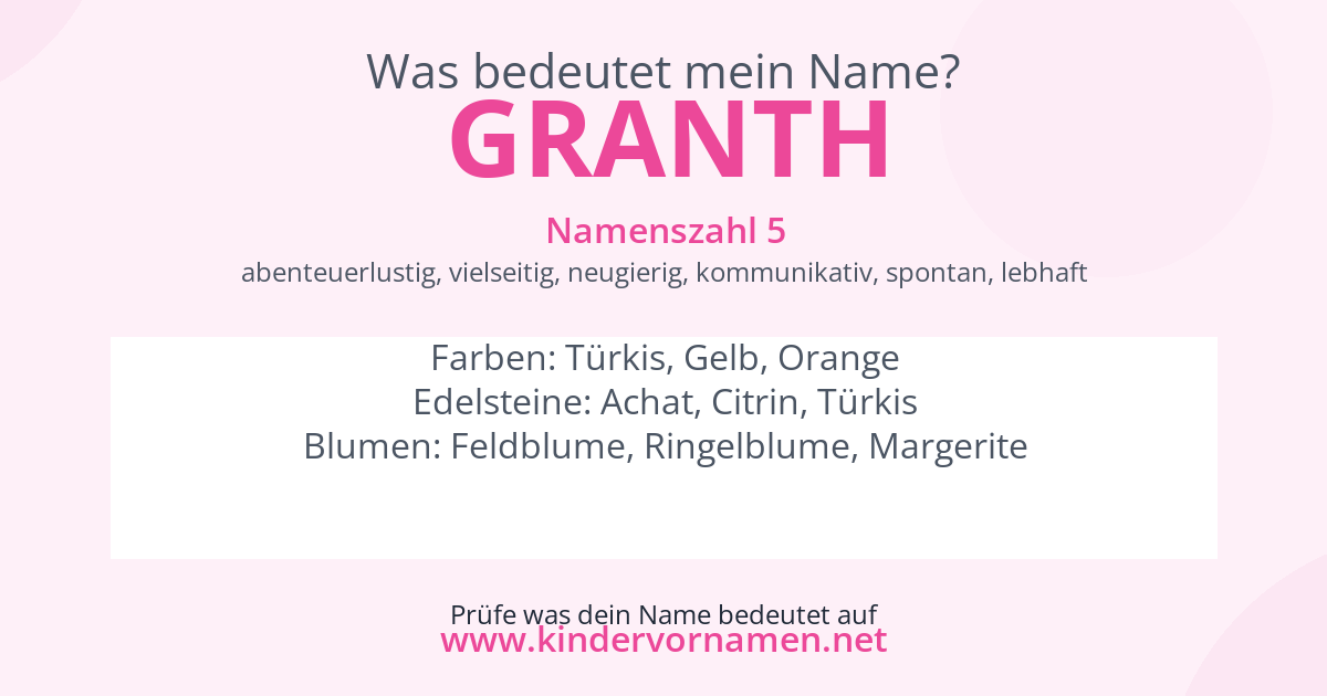 Was bedeutet der Name Granth?