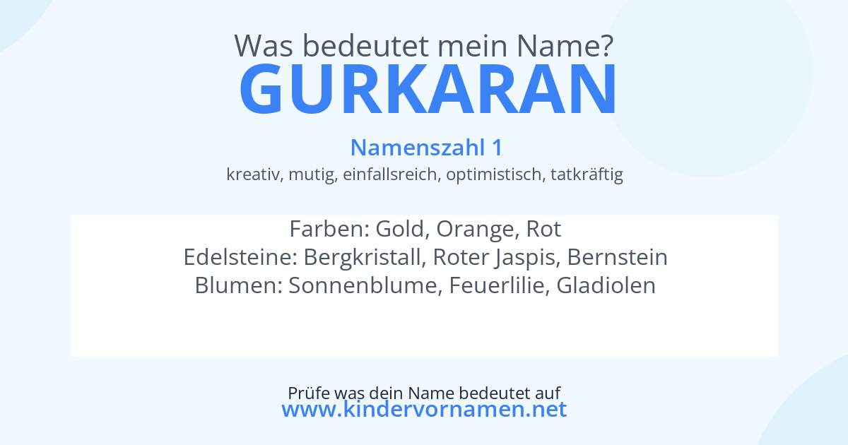 Was bedeutet der Name Gurkaran?