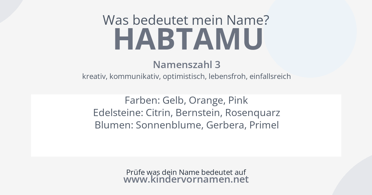 Was bedeutet der Name Habtamu?