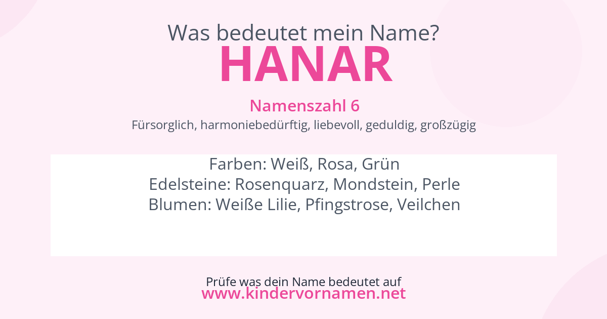 Was bedeutet der Name Hanar?