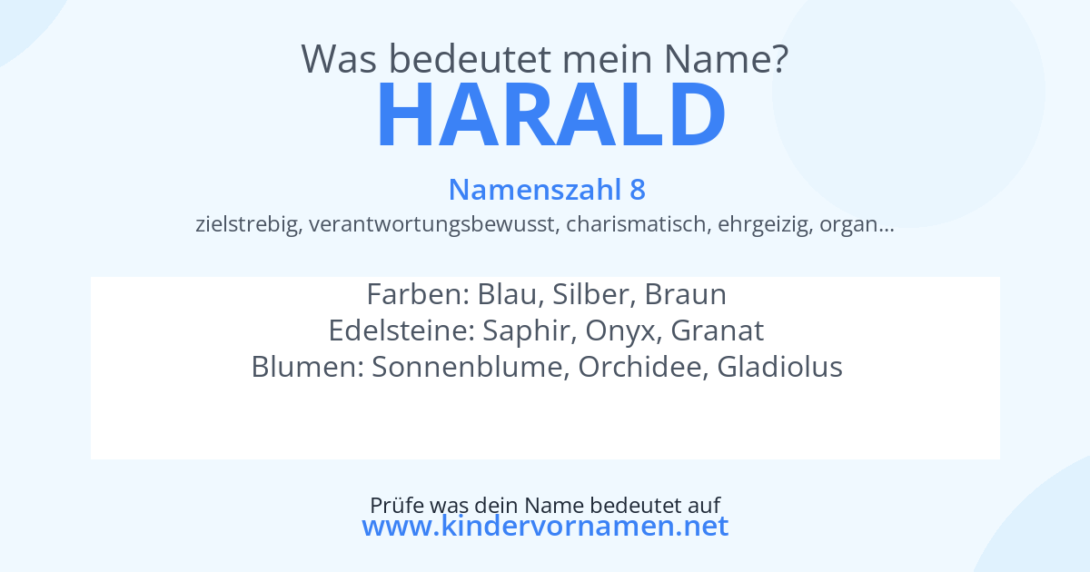 Was bedeutet der Name Harald?