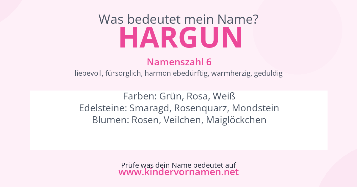 Was bedeutet der Name Hargun?