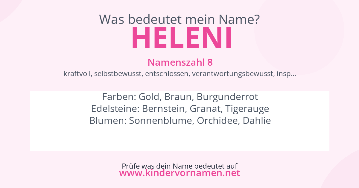 Was bedeutet der Name Heleni?