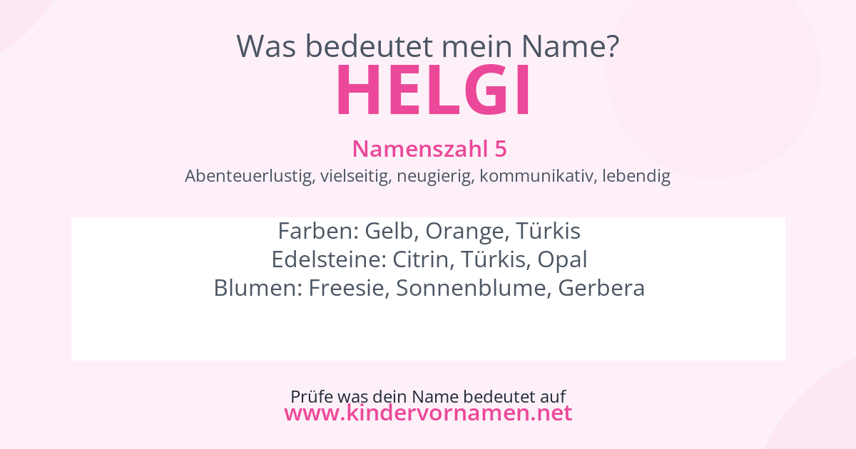 Was bedeutet der Name Helgi?