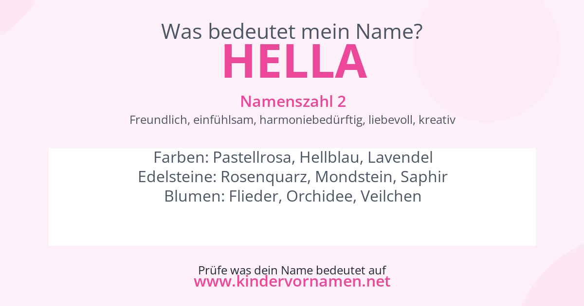 Was bedeutet der Name Hella?