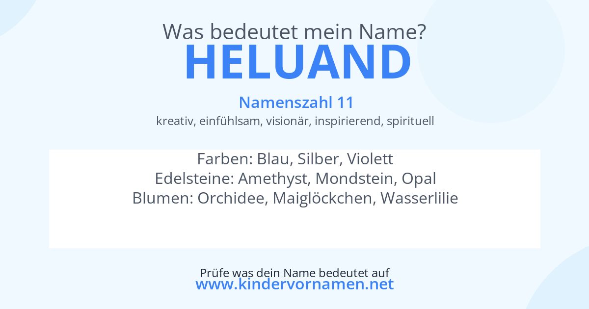 Was bedeutet der Name Heluand?