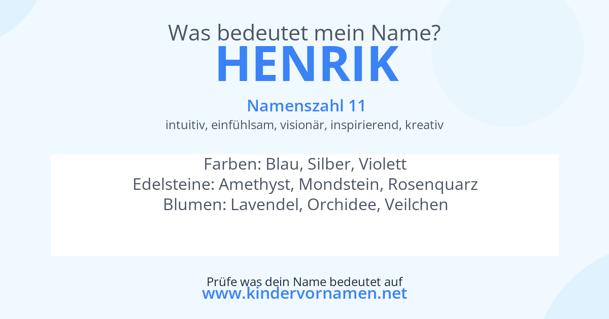 Was bedeutet der Name Henrik?
