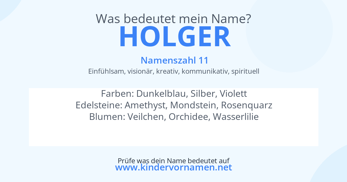 Was bedeutet der Name Holger?