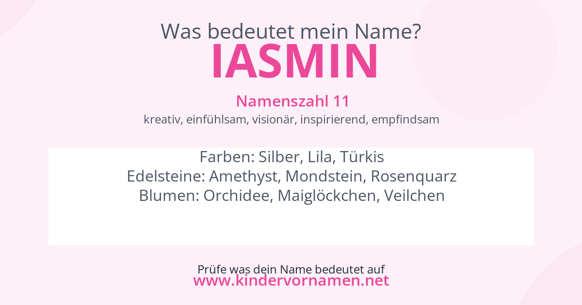 Was bedeutet der Name Iasmin?