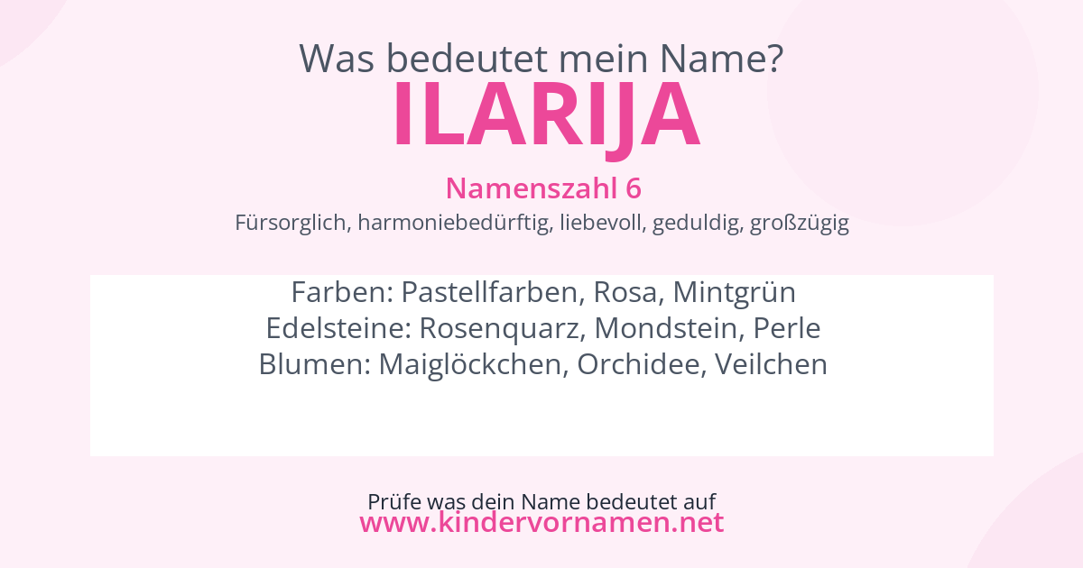 Was bedeutet der Name Ilarija?