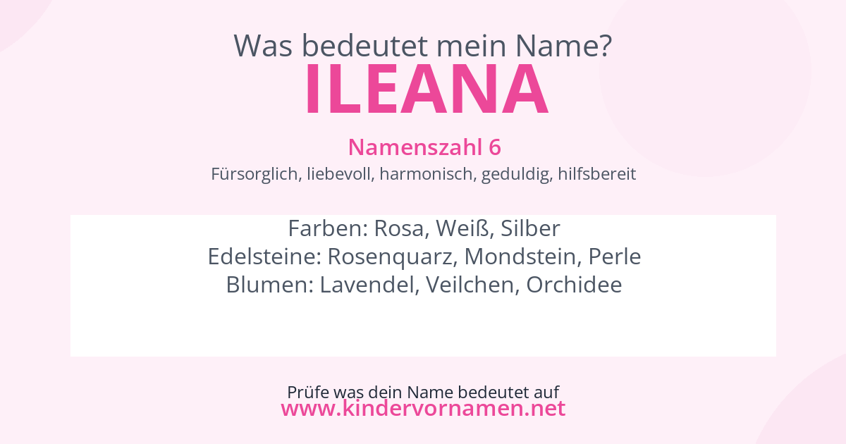 Was bedeutet der Name Ileana?