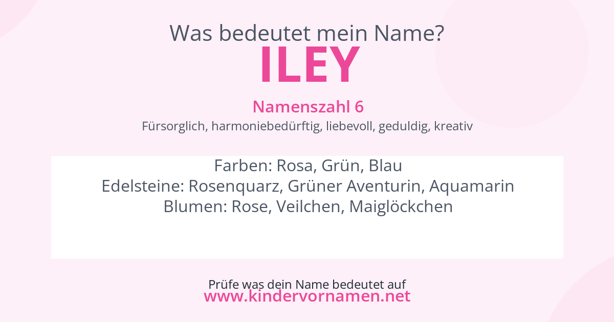 Was bedeutet der Name Iley?